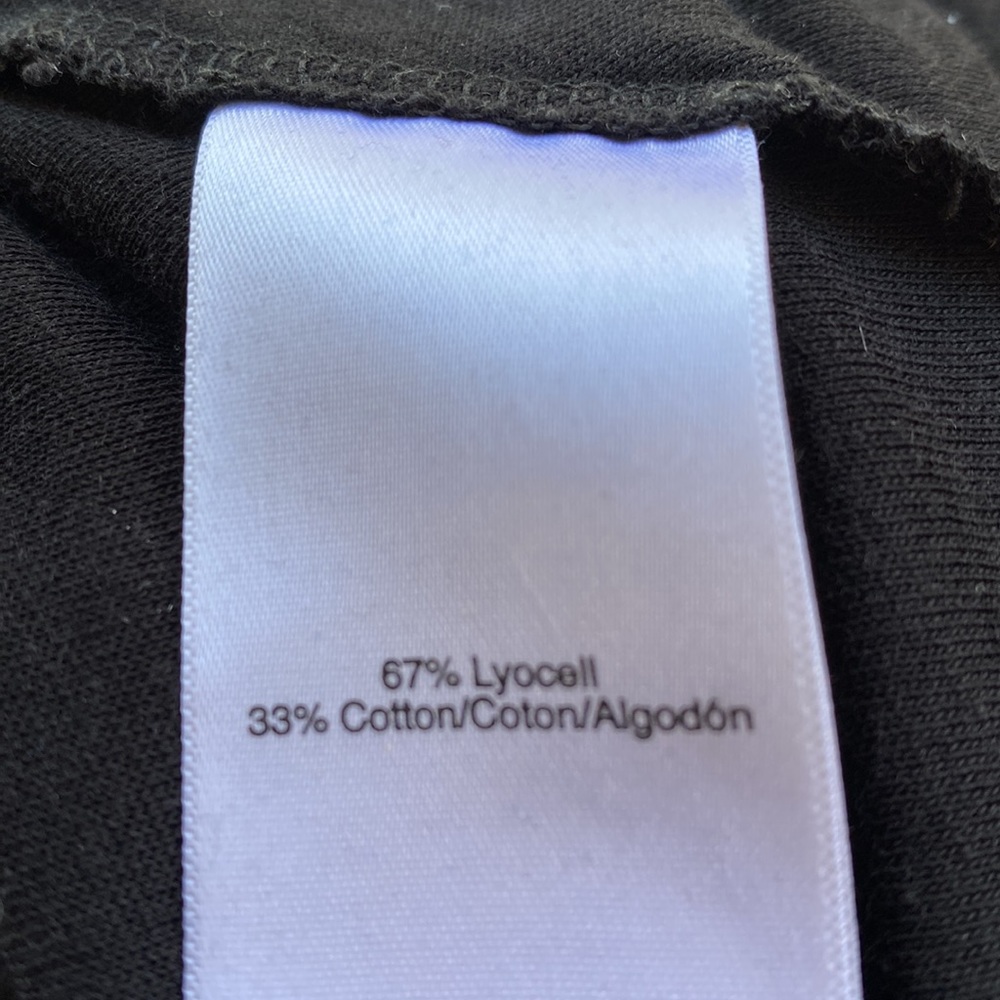 DKNY Pure from Bloomingdale’s black lyocell blend dress w/overlay slits on sides - Picture 9 of 15